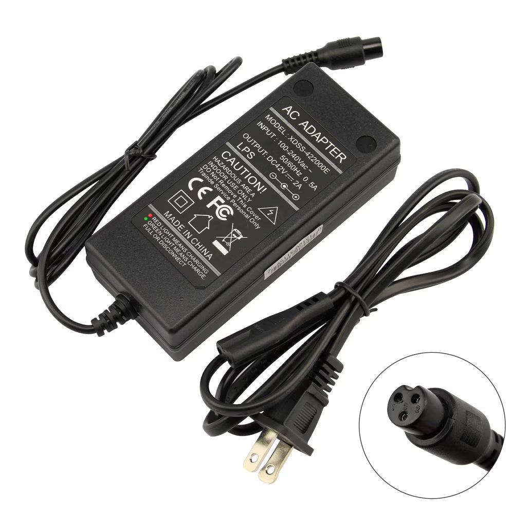 Electric Scooter Battery Charger Adapter 3-Prong Inline Connector J5745
