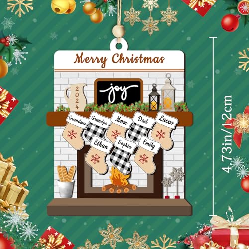 Wooden Christmas Ornament with Name Picture Y861