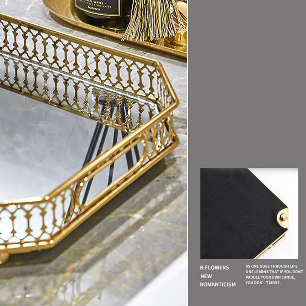 Gold Mirror Tray V685