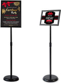 6 Pack Aluminum Floor Standing Sign Holder Stand N9689