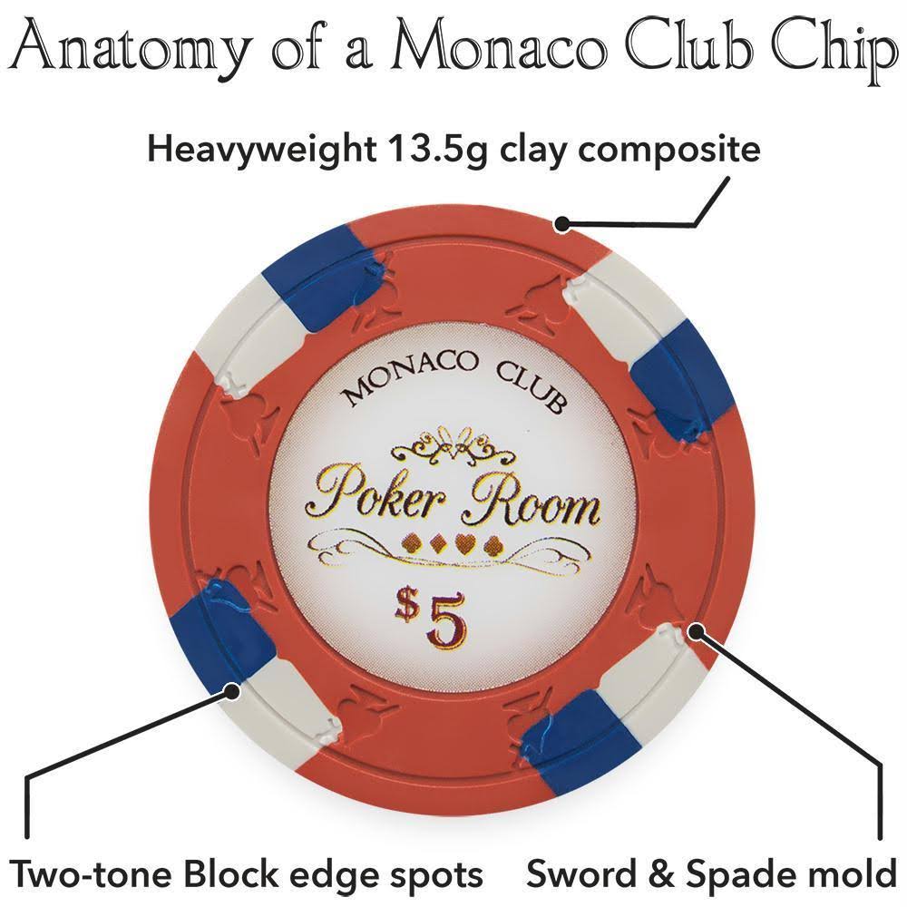 500ct Chip Set in Wood Case M5569