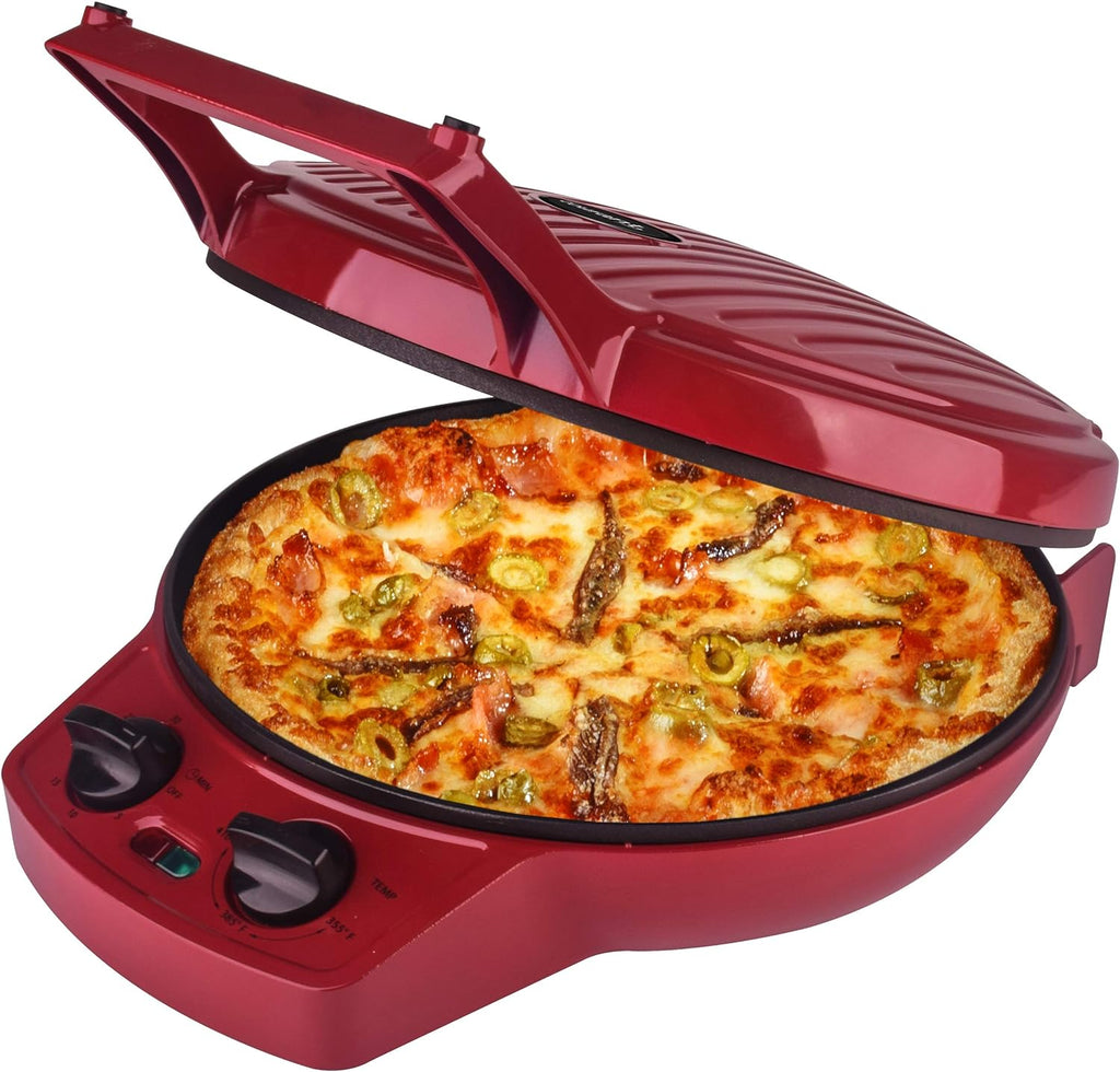 12 Inch Pizza Maker and Calzone Maker with Timer Y595708