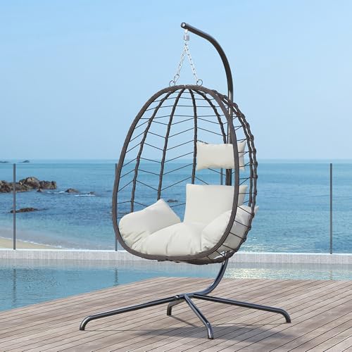 Hanging Egg Chair with Stand Cushion Z889