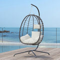 Hanging Egg Chair with Stand Cushion Z889