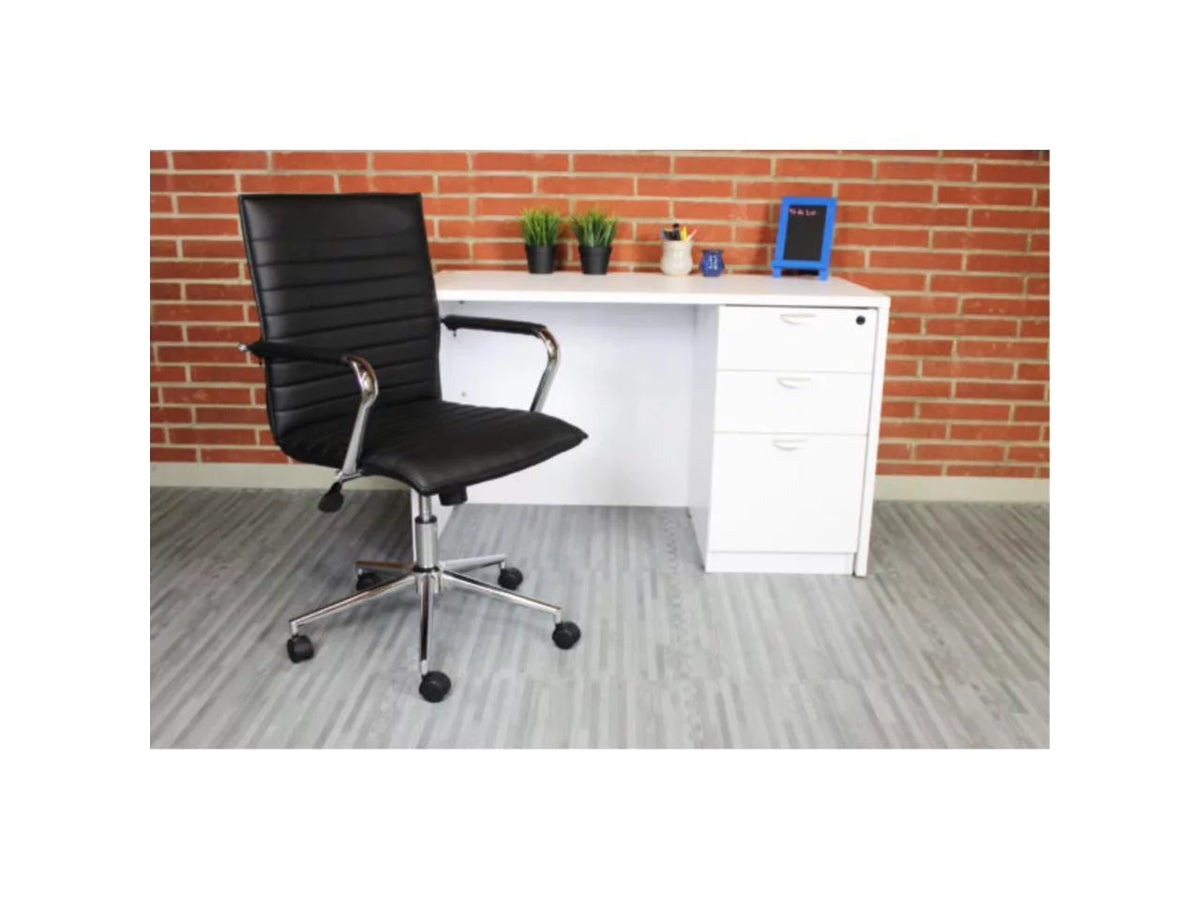 Black Vinyl Hospitality Chair Q86155