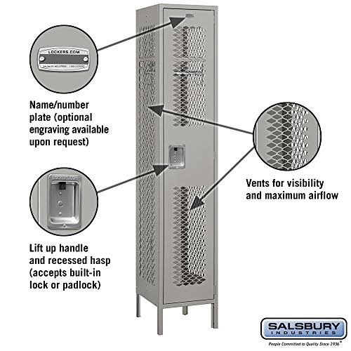 Gray Vented Metal Locker O412591