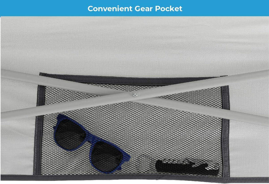 Gray 8 ft x 8 ft Straight Leg Canopy Tent with Carry Bag H918852