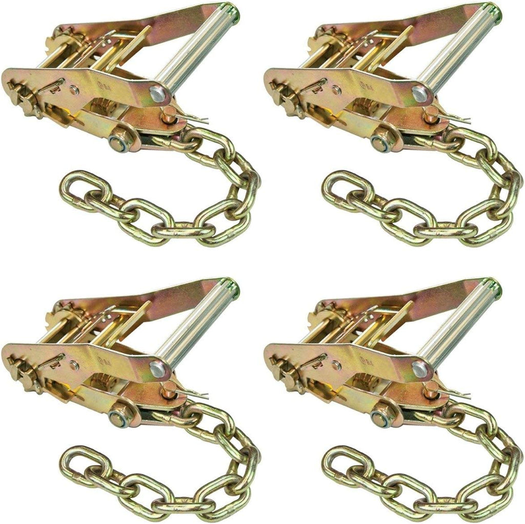 Ratchet Buckle 4 Pack 2 Inch Wide with Chain Tail Z7527