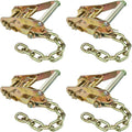 Ratchet Buckle 4 Pack 2 Inch Wide with Chain Tail Z7527