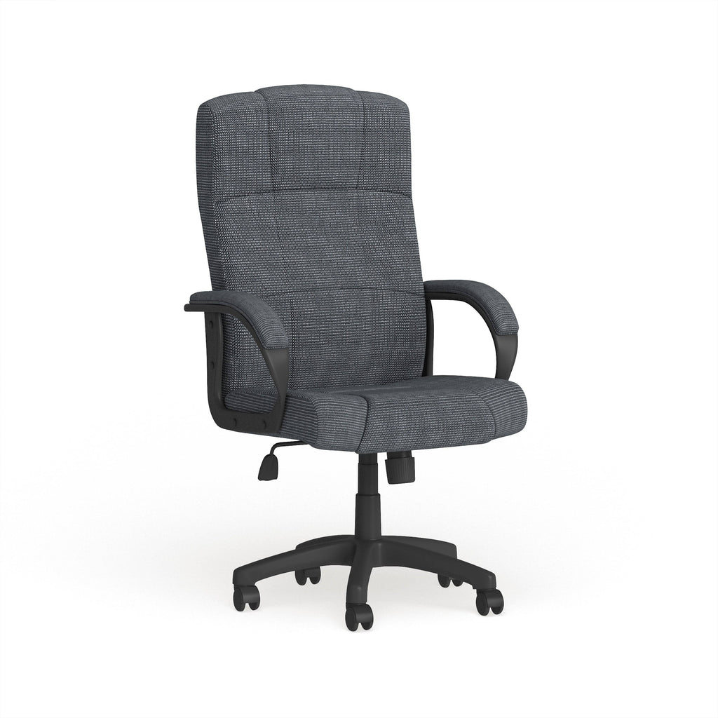 High Back Fabric Executive Swivel Office Chair with Arms Gray G823201