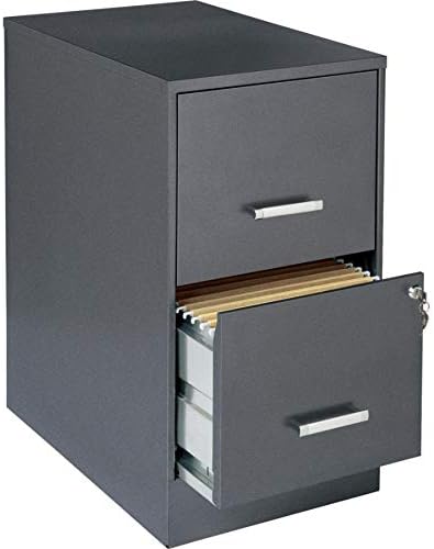 22 2-Drawer File Cabinet, Metallic Charcoal C9938