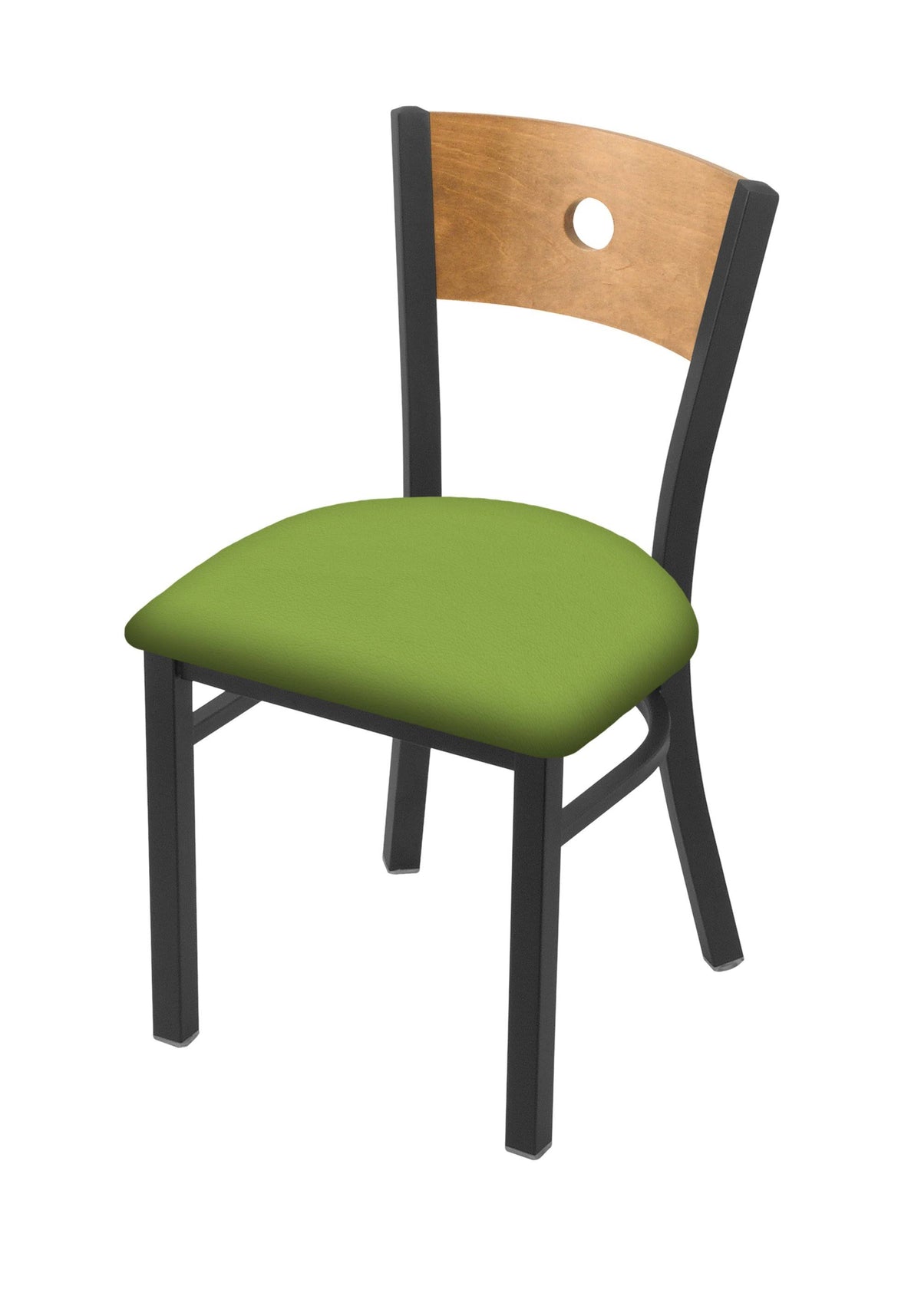 18x22 Chair with Pewter Finish and Kiwi Green Seat Z315176
