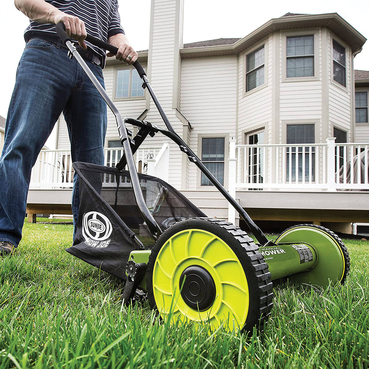 16-inch Manual Reel Mower with Catcher U3020