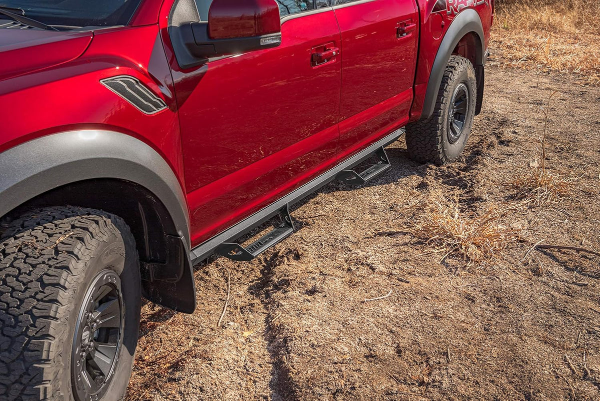 Cab Length Textured Black Running Boards Q677608