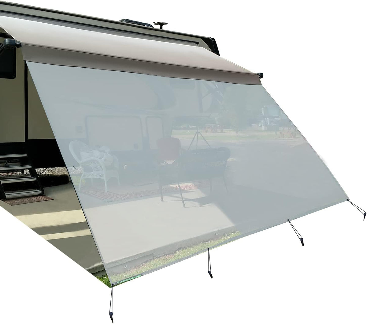 10'X20'3'' Black Mesh Sunshade Screen T1828