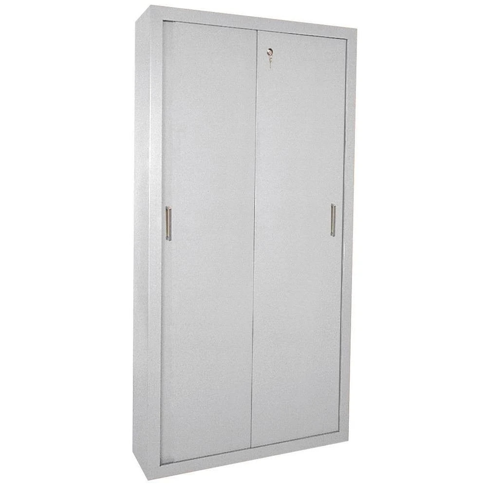 Sliding Door Storage Cabinet Dove Gray Z15235