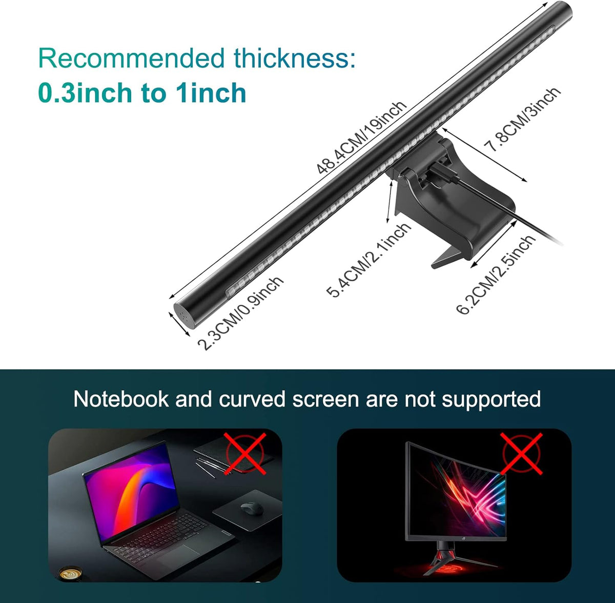 Monitor Light Bar with RGB Backlight C8862