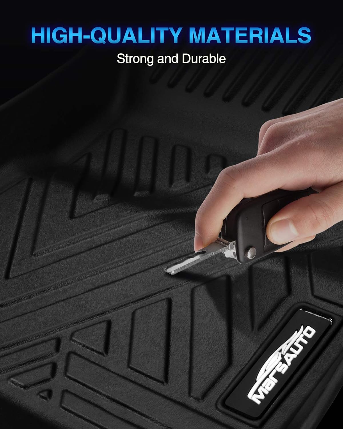 Custom Fit All Weather TPE Black Car Floor Mats Full Set W46652