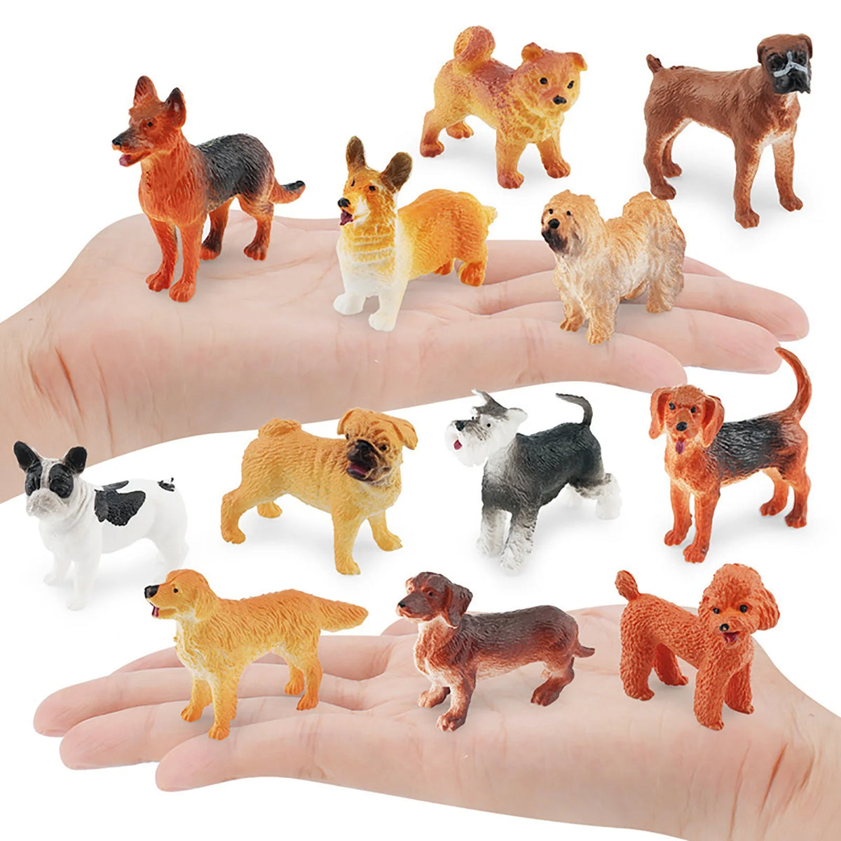 12PC Colorful Simulation Lizard Mini Animals Model Ornaments X565