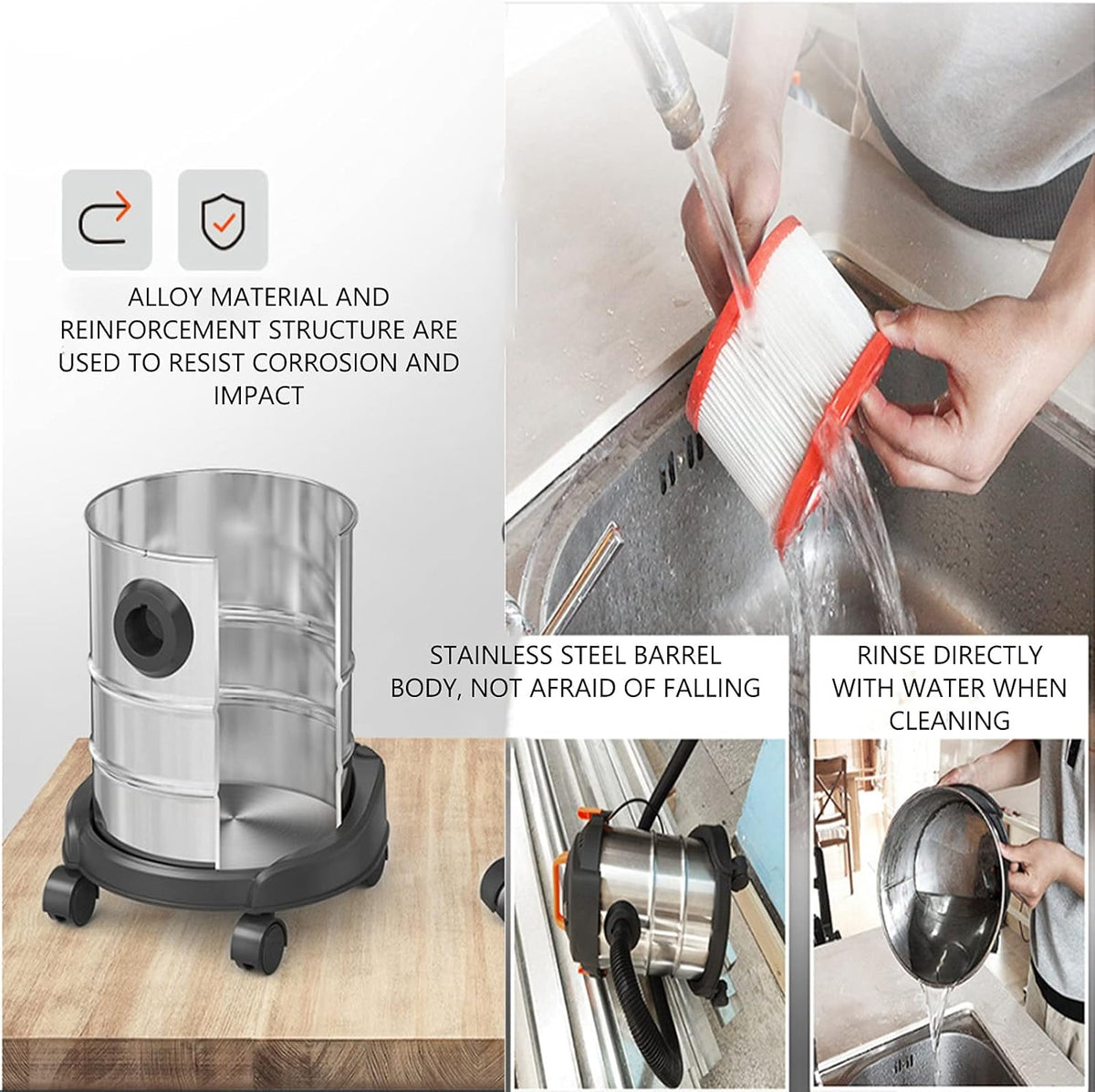 Canister Vacuum Cleaner for Car and Home E8926