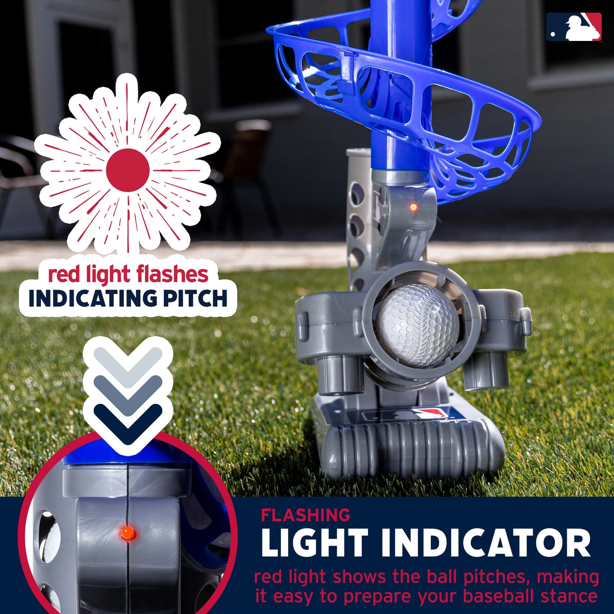 Kids Baseball Pitching Machine Height Adjustable 6 Plastic Balls Z10920