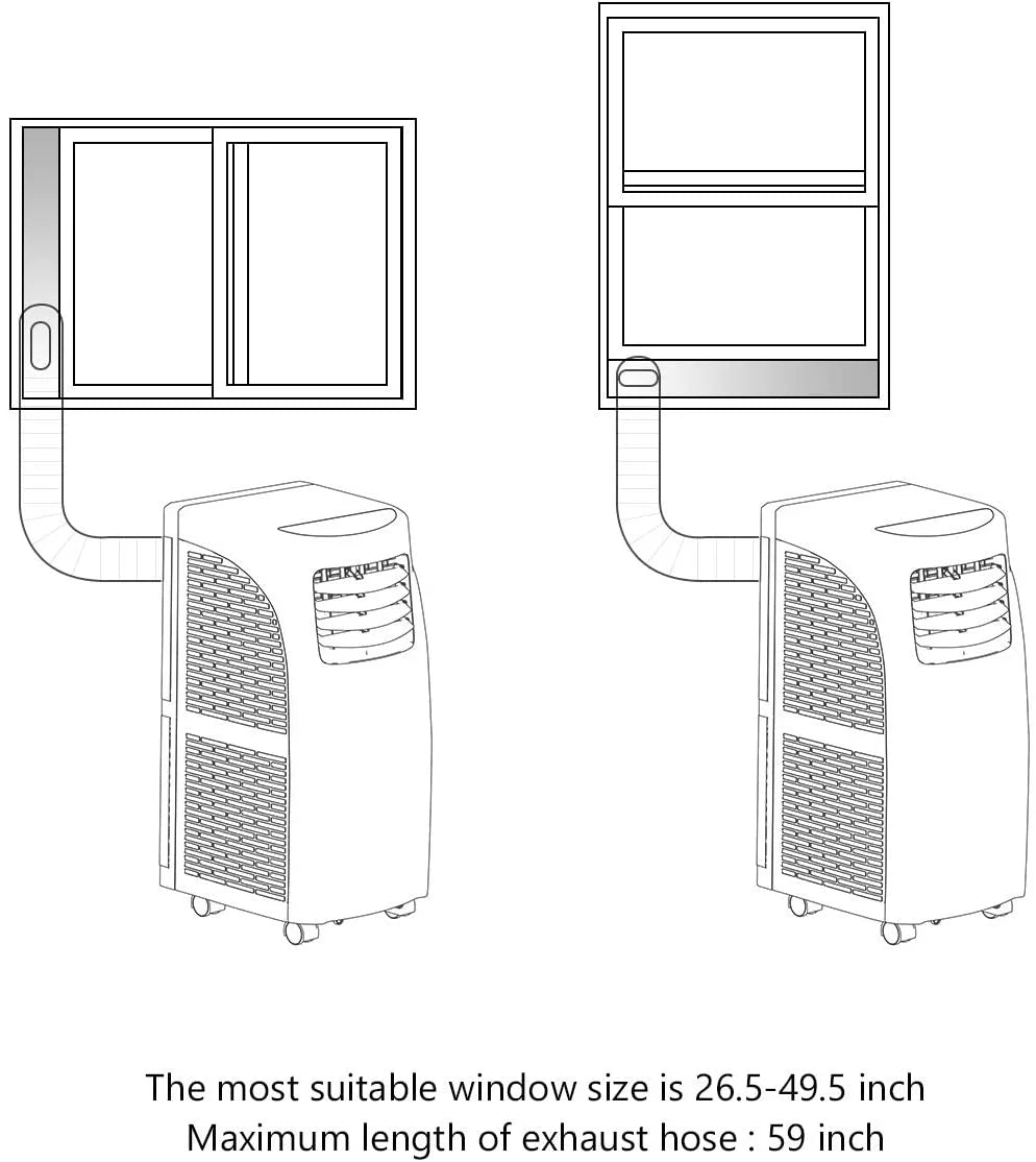 8000BTU Portable Air Conditioner & Dehumidifier M997
