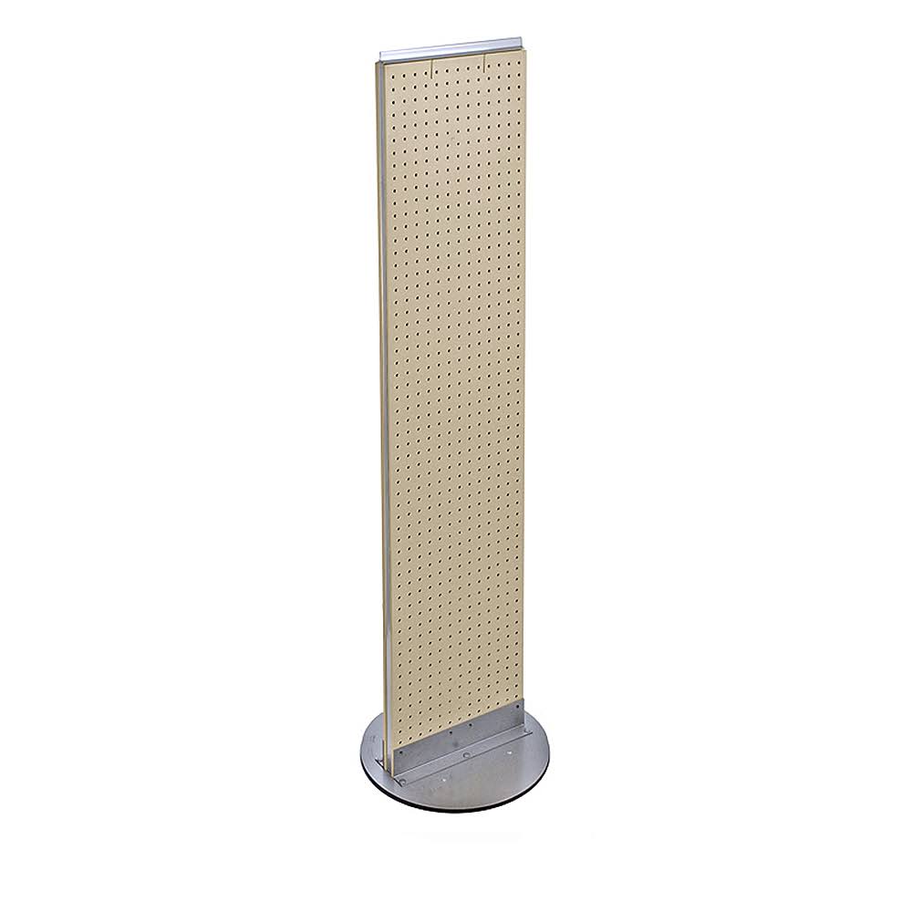 Two-Sided Pegboard Floor Display on Revolving Base B648