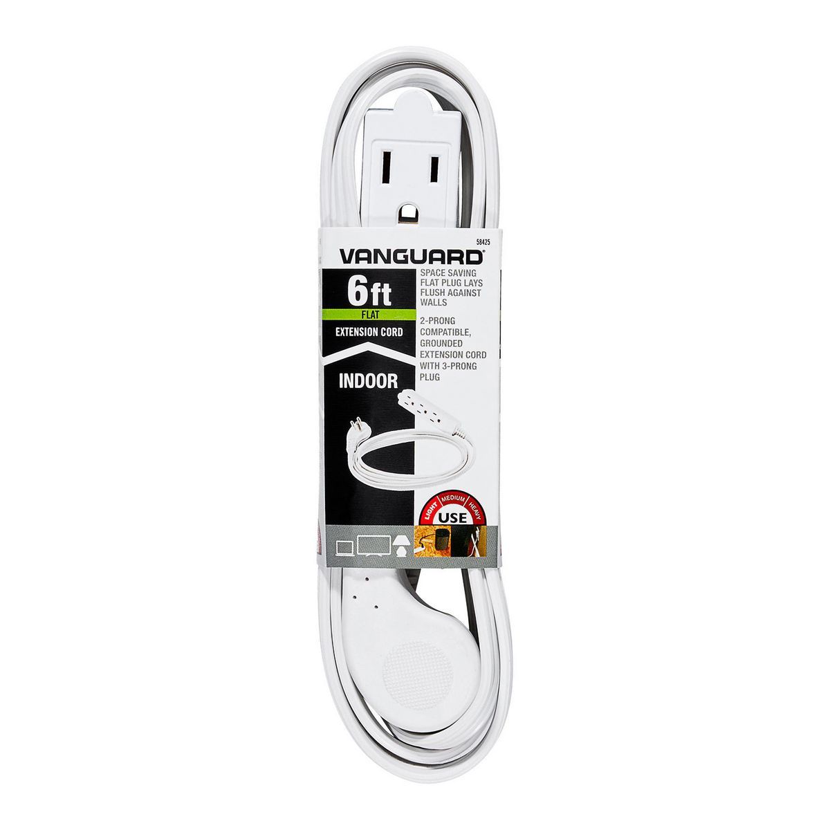 White 3 Outlet Indoor Power Strip G77009