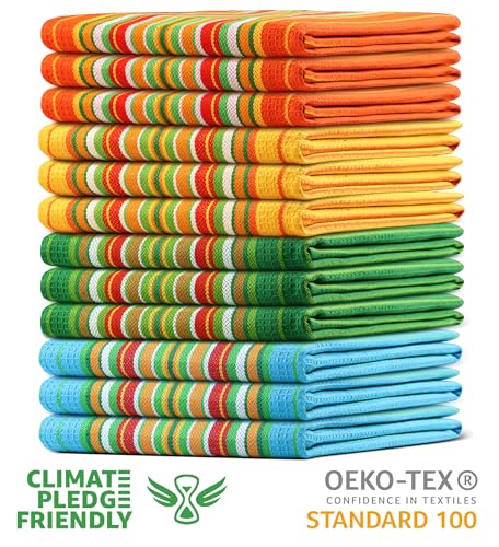 Christmas 100% Cotton Kitchen Towels Set of 6 J91507