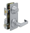 Brushed Chrome Interconnected Lock with Lever K5640