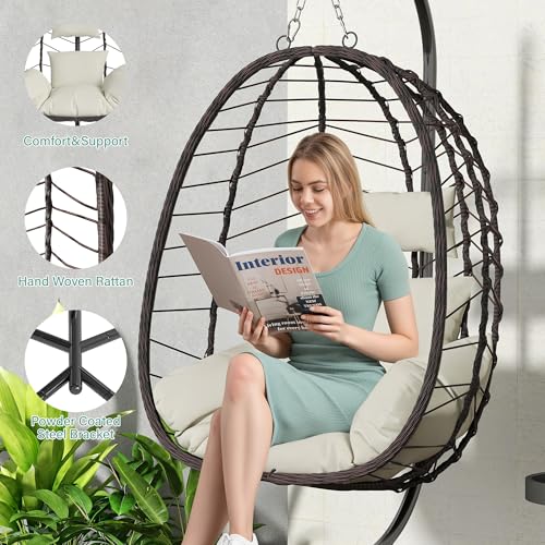 Hanging Egg Chair with Stand Cushion Z889