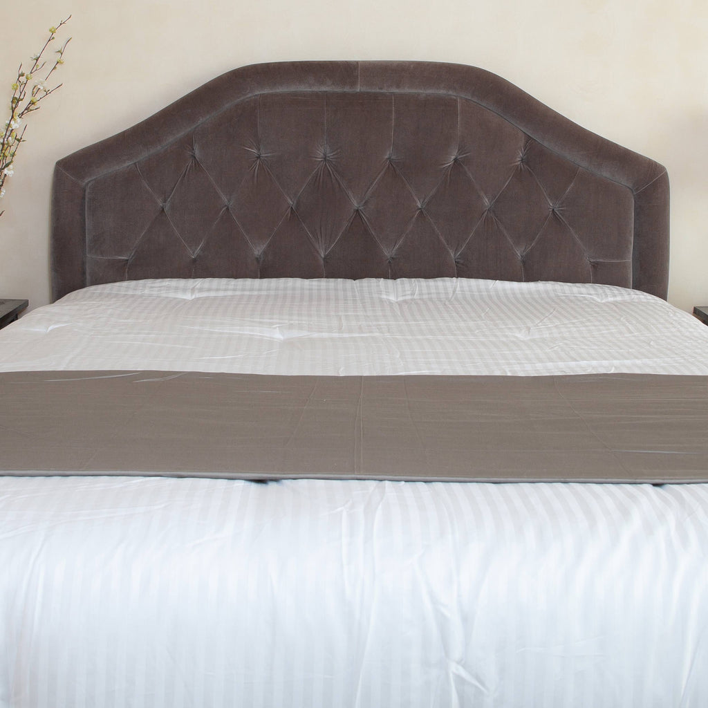 Beige Tufted California King Headboard V7326