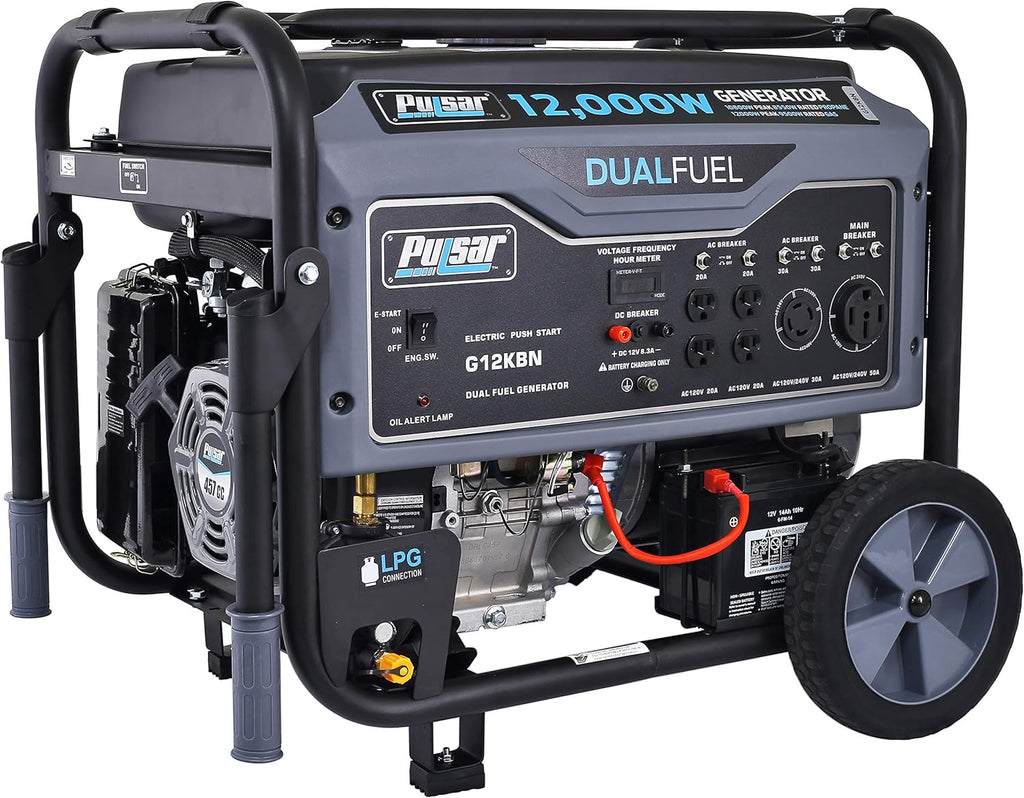 9500 Rated Watts Dual Fuel Generator S3845