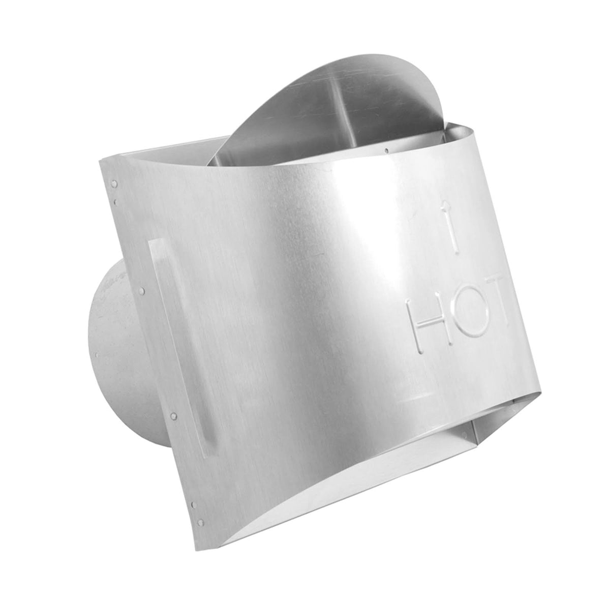 4x6 DirectVent Pro High Wind Sconce Cap Stainless Steel Z3190