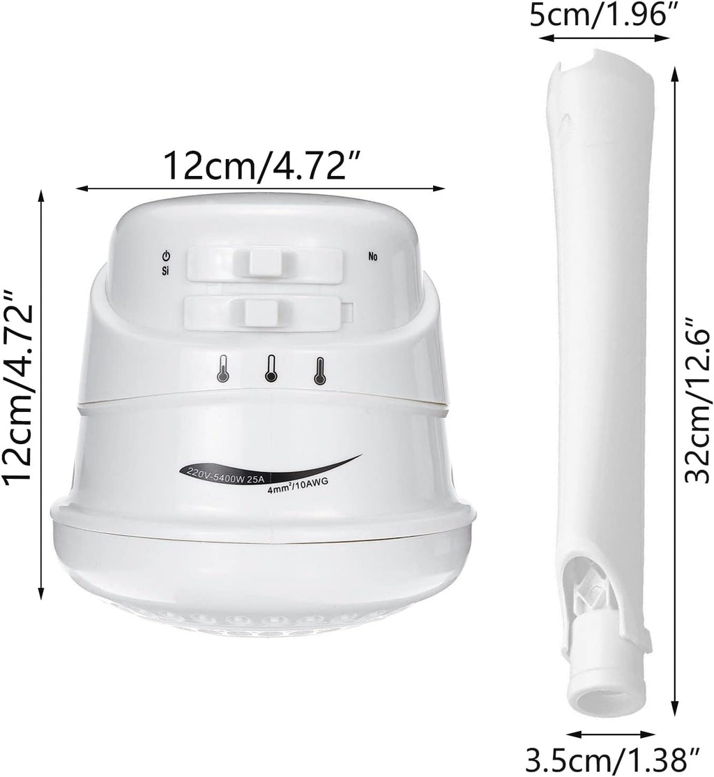110V 5400W Electric Instant Hot Water Shower Head Heater Pack of 2 C7877