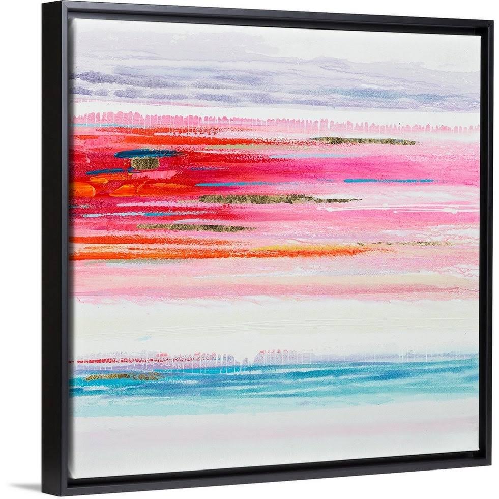 Black Float Frame Canvas Art 24 x 24 U657906