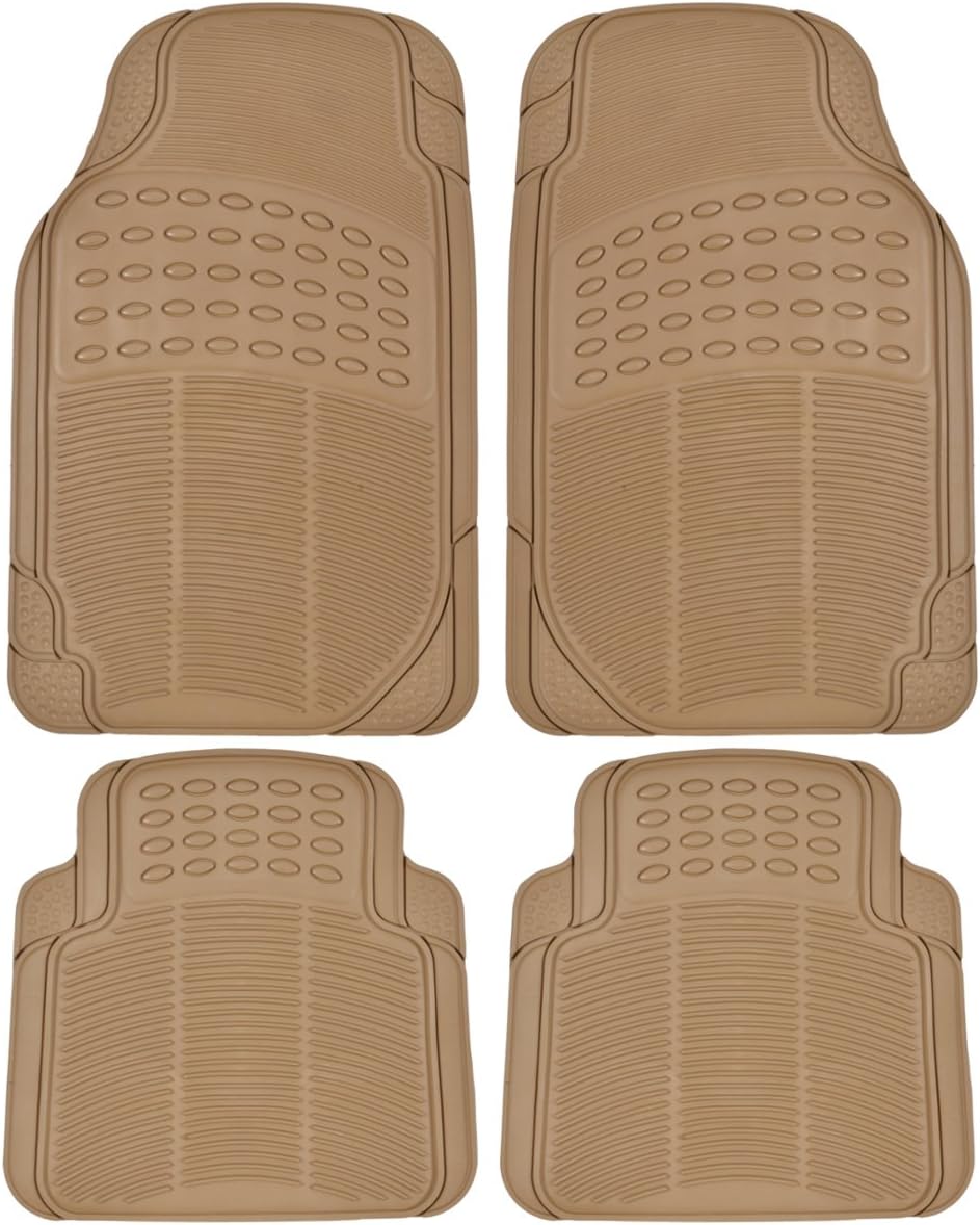 Heavy Duty 4pc Front & Rear Rubber Floor Mats J660254