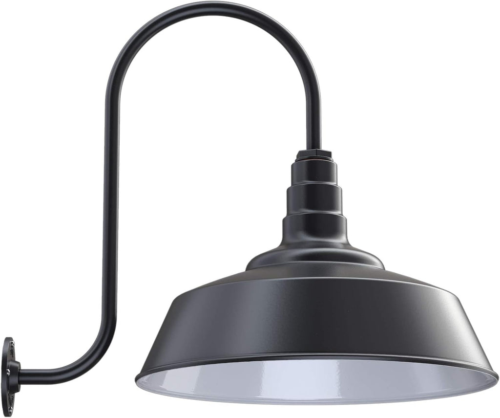 20 inch Dome Gooseneck Outdoor Wall Mounted Barn Light F5055
