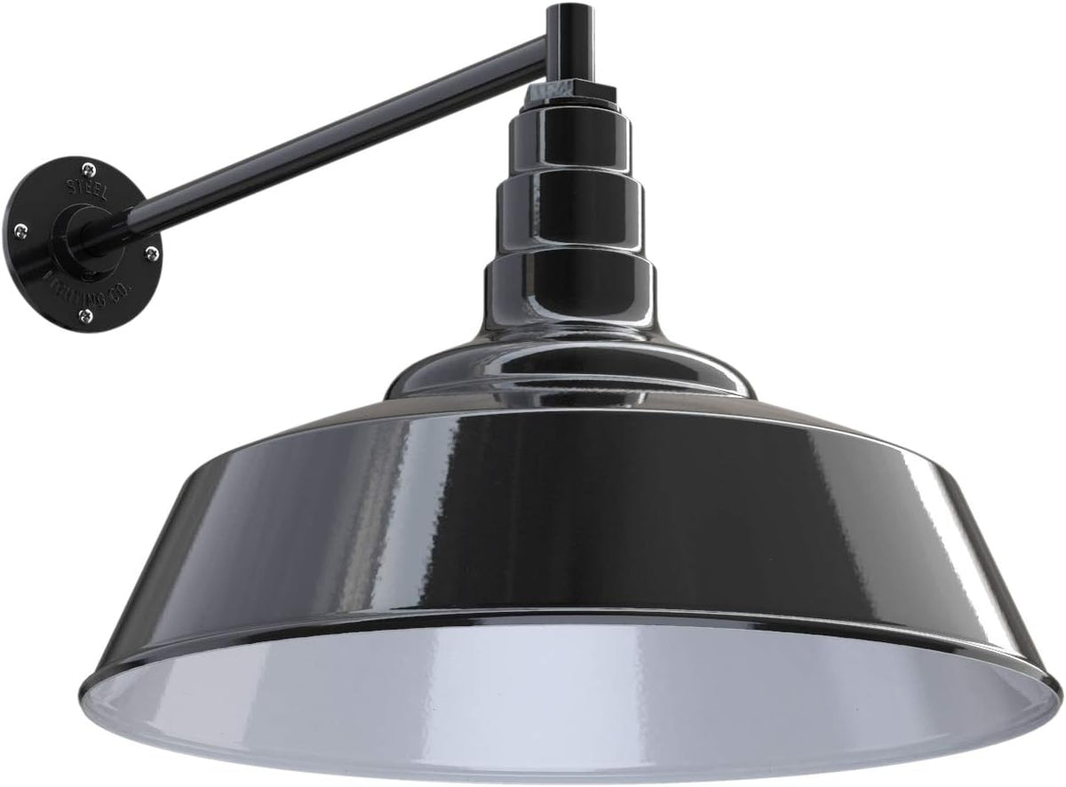20 inch Dome Gooseneck Outdoor Wall Mounted Barn Light F5055