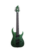 Trans Green 7 String Fanfret Electric Guitar M86333