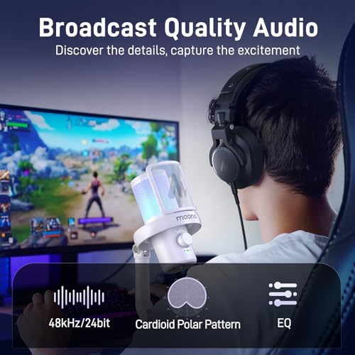 Wireless Microphone with 3-Level Noise Cancellation USB Mic Z940