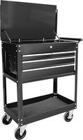 Black Rolling Tool Cart with Drawer N9807