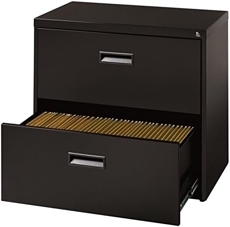 Black 2 Drawer Lateral File Cabinet H71079