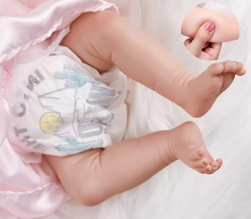 18" Realistic Soft Vinyl Silicone Full Body Sleeping Doll I74220