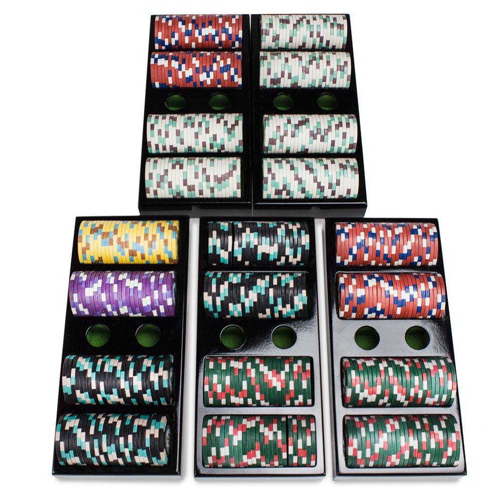 500ct Chip Set in Wood Case M5569