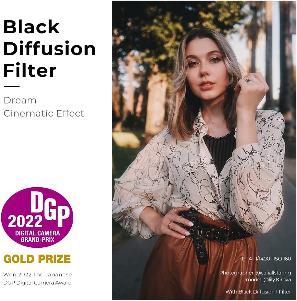 72mm Black Diffusion 1/2 Filter with Multi-Layer Coatings F891564