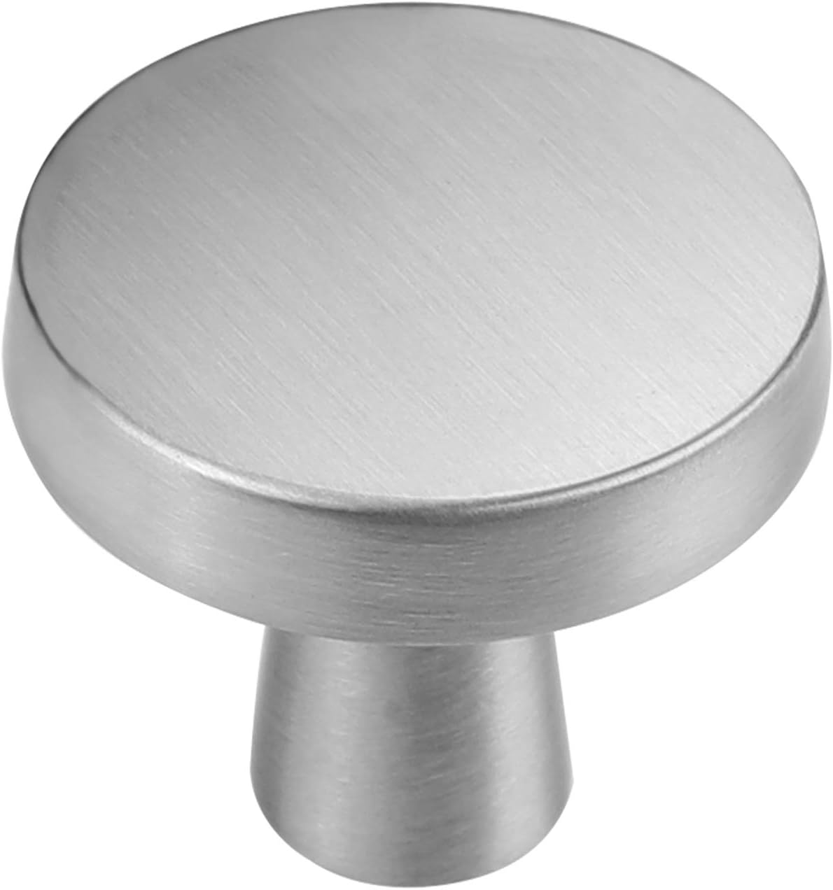 25 Pack Matte Black Round Cabinet Knobs Q4783