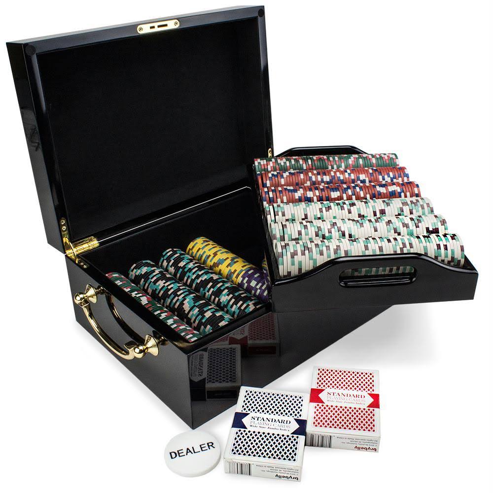 500ct Chip Set in Wood Case M5569