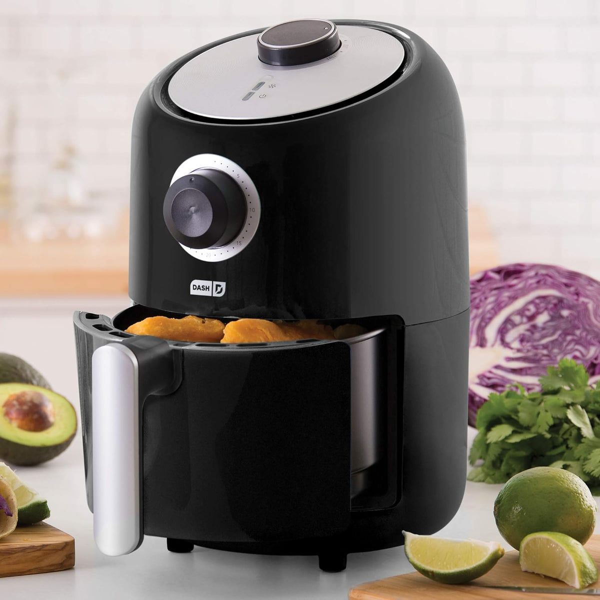Compact Air Fryer Oven Cooker and Mini Rice Cooker Steamer with Nonstick Pot U422873