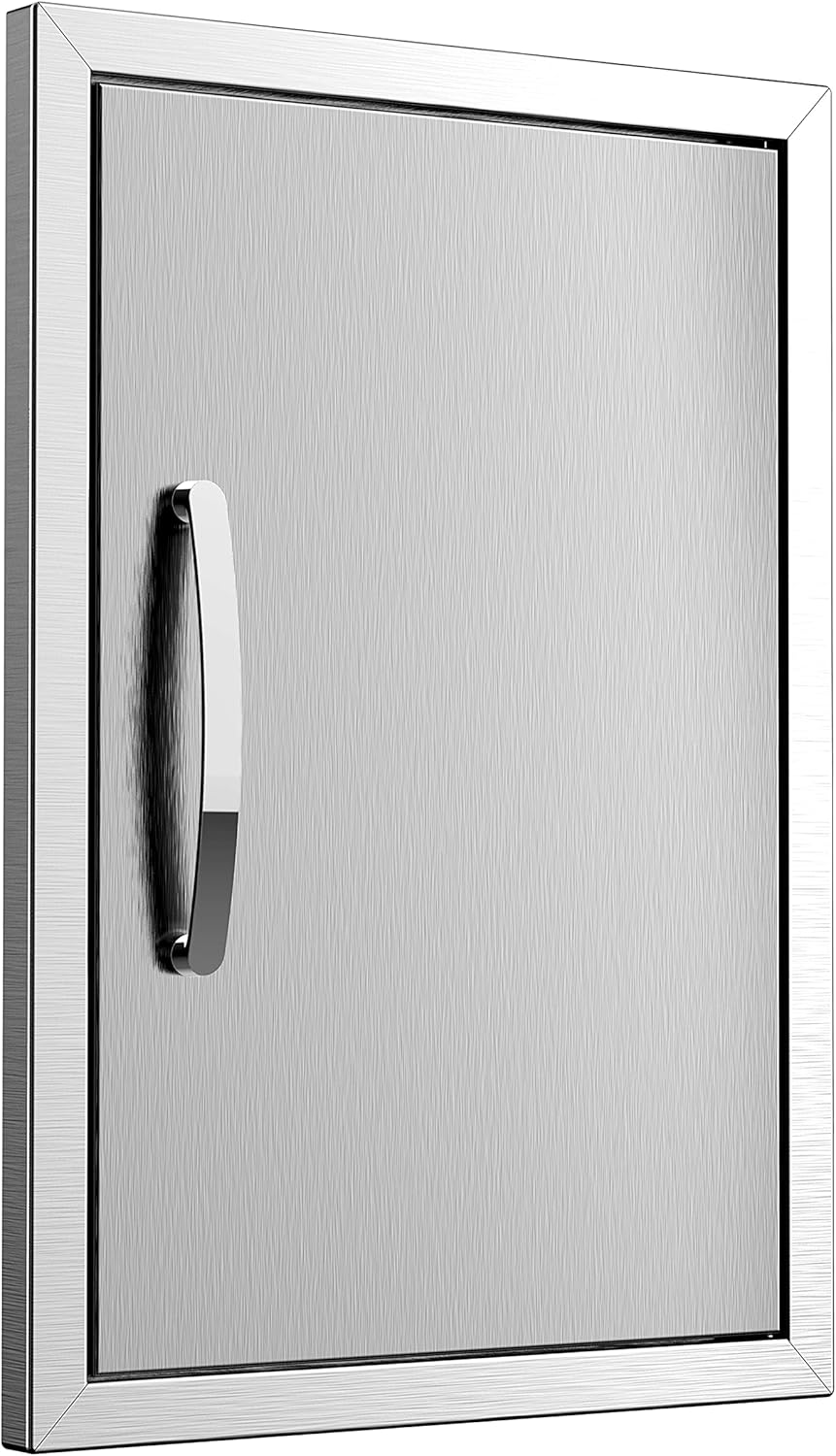 Stainless Steel 24''W x 24''H Outdoor Kitchen Doors V14852